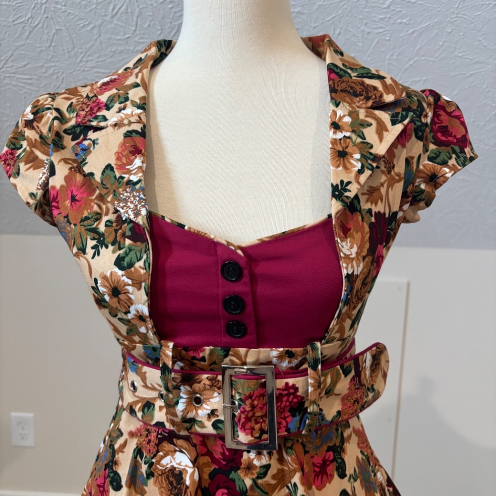 New With Tags! Lindy Bop  Geneva Dress XS TODAY ONLY $35 APRIL 1st! - Picture 3 of 9